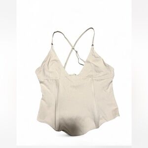 Edikted Nude Strappy Corset Top Size M